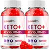 (2 Pack) Pure Slim Keto ACV Gummies - Advanced Formula PureSlim Keto Plus ACV Gummies Apple Cider Vinegar Pure Slim ACV Gummies Dietary Supplement Reviews Men Women (120 Gummies) view 1