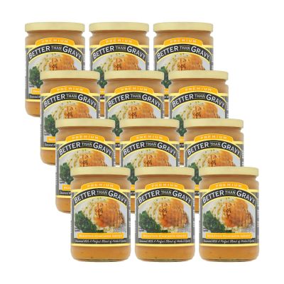 Better Than Gravy Roasted Chicken Gravy, with Perfect Blend of Herbs and Spices, 12 Ounce Jar (Pack of 12)