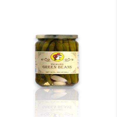 Buc-ee's Pickles - Pickled Garlic, Okra, Green Beans, Beets Brussel Sprouts, Asparagus, Quail Eggs and More (Pickled Green Beans)