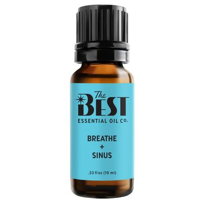 The Best Breathe + Sinus Essential Oil Blend- Premium Grade- 100% Pure & Natural for Aromatherapy, Diffuser, Spa, Massage, Air Freshener- 10 ml (.33 fl oz)