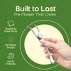 Dental Floss Holder, Refillable & Reusable Floss Pick - Dental Floss Handle - Stainless Steel Dental Floss Holder. Durable Reusable Flosser - One Pack view 2
