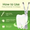 Dental Floss Holder, Refillable & Reusable Floss Pick - Dental Floss Handle - Stainless Steel Dental Floss Holder. Durable Reusable Flosser - One Pack view 3