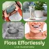 Dental Floss Holder, Refillable & Reusable Floss Pick - Dental Floss Handle - Stainless Steel Dental Floss Holder. Durable Reusable Flosser - One Pack view 4