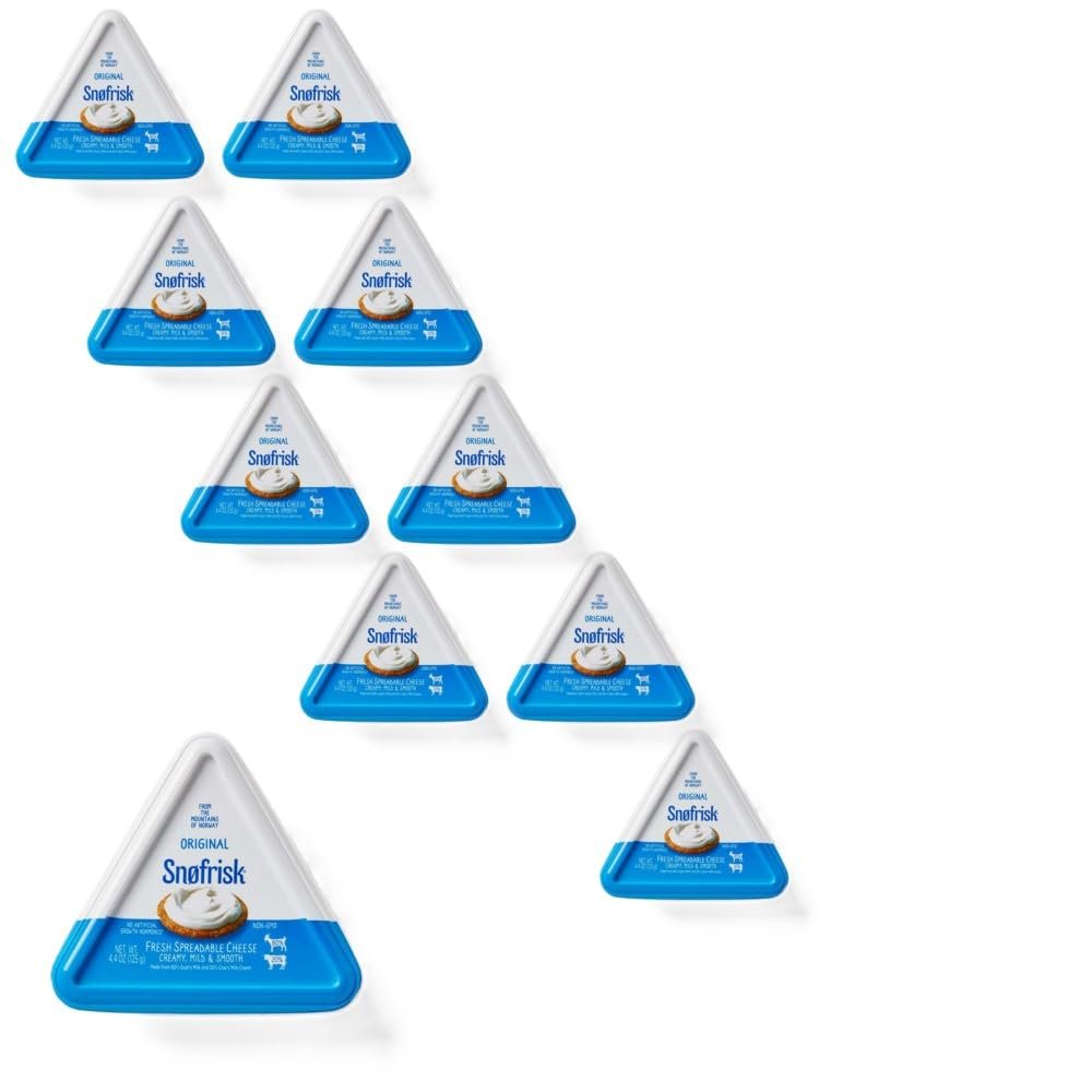 Snofrisk Spreadable Goat Cheese, 4.4 OZ, 10 Pack