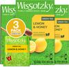 Wissotzky Lemon & Honey Green Tea (3 Pack - 60 Tea Bags) | Antioxidant Rich | Soothing Honey Lemon Tea Blend | Green Tea Bags view 1