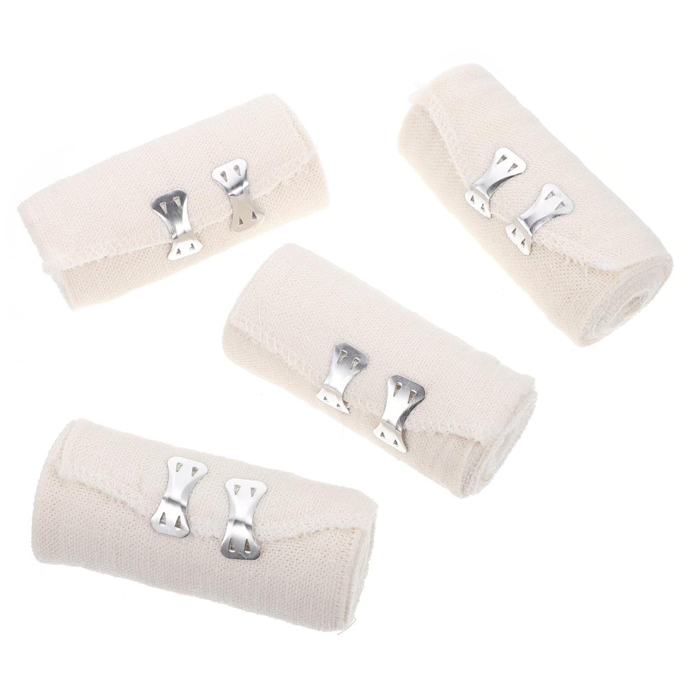 HEALEEP 4pcs Elastic Bandage Wraps Breathable Compression Tapes for Injury Care for Support and Protection