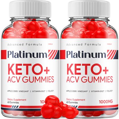 (2 Pack) Platinum Keto ACV Gummies - Advanced Formula Platinum Keto Plus ACV Gummies Apple Cider Vinegar Platinum ACV Gummies Dietary Supplement Reviews Men Women (120 Gummies)