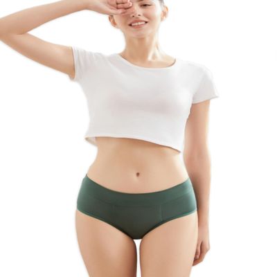 Goat Union Midi Period Underwear Women Heavy Flow, Smoke Pine, 2XL, 1-PACK