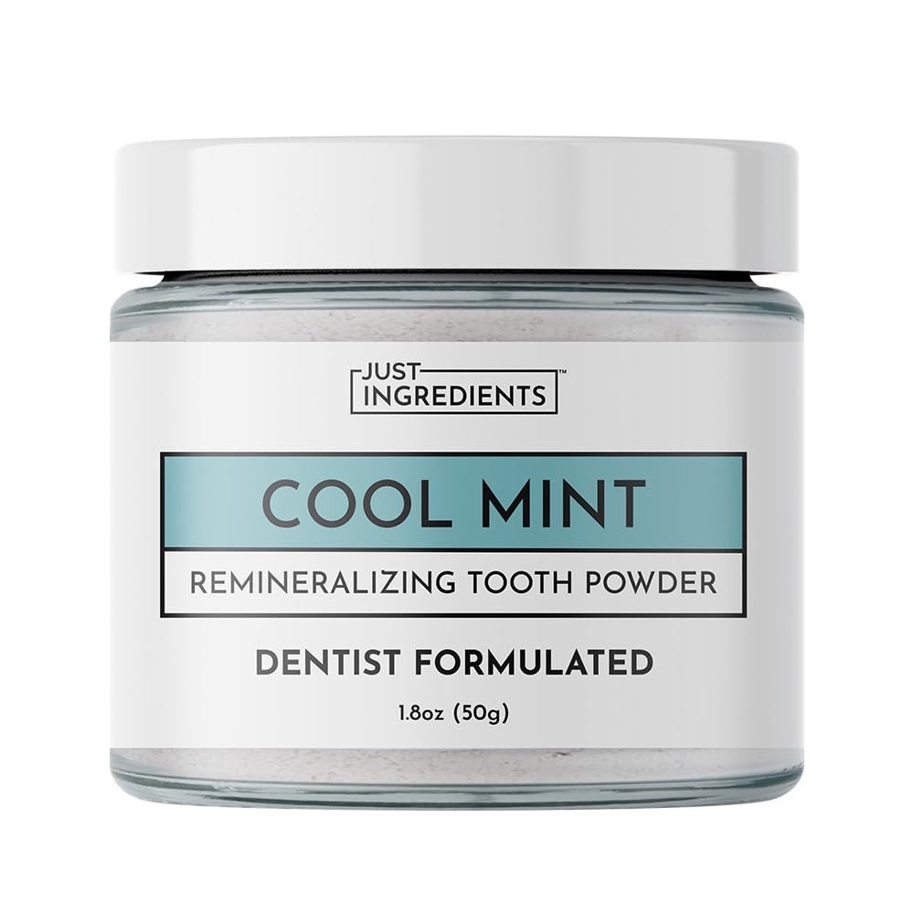 Remineralizing Tooth Powder Fluoride-Free Oral Care Gently Cleans & Whitens Supports Strong Teeth & Fresh Breath Vegan, Non-GMO, Made with Real Food Ingredients (Regular, Remineralizing)