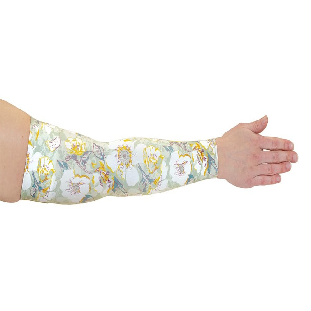 Lymphedivas Cynthia Medical Graduated Compression Arm Sleeve for Lymphedema (Short 20-30 mmHg Large)