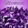 Bulk Dark Chocolate Candy for Special Melt-in-Your-Mouth Indulgence, Individually Wrapped in Purple Foils Mildly Sweet Dark Chocolate Treat Bulk Pack Sharing Size for Party Favors, 1.5lb view 2