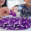 Bulk Dark Chocolate Candy for Special Melt-in-Your-Mouth Indulgence, Individually Wrapped in Purple Foils Mildly Sweet Dark Chocolate Treat Bulk Pack Sharing Size for Party Favors, 1.5lb view 4