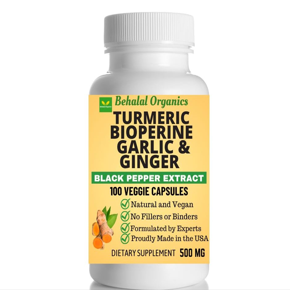 Turmeric Curcumin Capsules 500mg - 100 Veggie Capsules