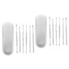 GLEAVI 12pcs Stainless Steel Ear Wax Removal Tool Set Portable Spiral Ear Spoon Cleaning Kit Storage Box for and view 1