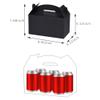 Aosric 30 Pcs Large Party Favor Boxes, 9.45x5x5 Inch Black Treat Boxes, Gable Boxes Candy Boxes Goodie Boxes Paper Gift Boxes with Handles for Kids Birthday Party Decoration Baby Shower Wedding view 2