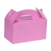 Aosric Pink Gable Boxes with Handles, 30 Pcs, 9.45"x5"x5" Sturdy & Durable Cardstock Treat Boxes for Party Favor, Kids Birthday, Baby Shower, Wedding, Holidays Gifts view 1
