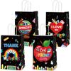 24-Piece Teacher Appreciation Bags - 'Best Teacher Ever' Goodie Bags with Handles for Grad Party Supplies view 1