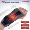 Comfheat Heated Wrist Brace for Arthritis and Carpal Tunnel Relief, Wrist Heating Pad Wrap with Splint Support, Hot Compress for Sprain, Tendonitis Pain Relief - Left Right Hand view 2