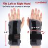 Comfheat Heated Wrist Brace for Arthritis and Carpal Tunnel Relief, Wrist Heating Pad Wrap with Splint Support, Hot Compress for Sprain, Tendonitis Pain Relief - Left Right Hand view 4