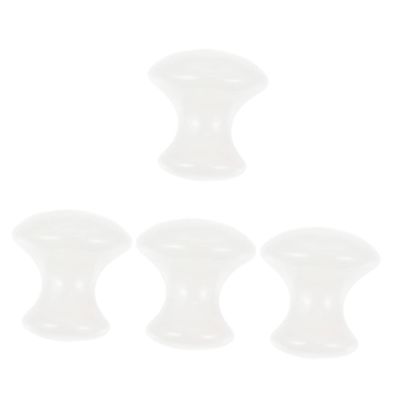 Healeved 4pcs Handmade Mushroom Quartz Stone Face Massage Tool for Relaxation