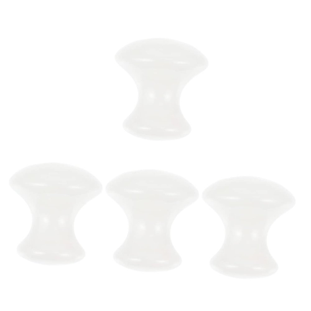 Healeved 4pcs Handmade Mushroom Quartz Stone Face Massage Tool for Relaxation