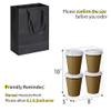 Aosric 12 Pack 8x5x10 Black Gift Bags with Ribbon Handles, Medium Sturdy & Reusable Premium Paper Bags for Boutique Gift, Christmas, Baby Shower, Birthday, Wedding, Party Favors, and Shopping view 2