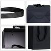 Aosric 12 Pack 8x5x10 Black Gift Bags with Ribbon Handles, Medium Sturdy & Reusable Premium Paper Bags for Boutique Gift, Christmas, Baby Shower, Birthday, Wedding, Party Favors, and Shopping view 3