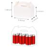 Aosric White Gable Boxes with Handles, 30 Pcs, 9.45"x5"x5" Sturdy & Durable Cardstock Treat Boxes for Party Favor, Kids Birthday, Baby Shower, Wedding, Holidays Gifts view 2