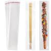 DTmasao 2x10 Inches 100 Pcs Pretzel Bags Thickened Pretzel Rod, Self Sealing Cellophane Individual Clear Prezetels Sticks Food Safe Bags for Chocolate, Candies, Cookies view 1