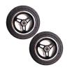 1 Pair 10 Inch Electric Wheelchair Front Wheels Assembly, Solid Rubber Replacement Wheelchair Wheels, Aluminum Rim with Bearing (Size : 1/2" (12mm/0.5")) view 1