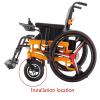 1 Pair 10 Inch Electric Wheelchair Front Wheels Assembly, Solid Rubber Replacement Wheelchair Wheels, Aluminum Rim with Bearing (Size : 1/2" (12mm/0.5")) view 2