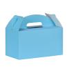 Aosric Blue Gable Boxes with Handles, 30 Pcs, 9.45"x5"x5" Sturdy & Durable Cardstock Treat Boxes for Party Favor, Kids Birthday, Baby Shower, Wedding, Holidays Gifts view 1