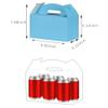 Aosric Blue Gable Boxes with Handles, 30 Pcs, 9.45"x5"x5" Sturdy & Durable Cardstock Treat Boxes for Party Favor, Kids Birthday, Baby Shower, Wedding, Holidays Gifts view 2