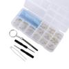 Glasses Repair Kit, Glasses Repair Tool Mini Mixed Glasses Screws with Tweezers Watch Tiny Screws Screwdriver Assorted Kit(TriangleBindingScrew) view 2