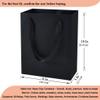 Aosric 30 Pack 8x5x10 In Black Gift Bags with Ribbon Handles, Medium Sturdy & Reusable Premium Paper Bags for Boutique Gift, Christmas, Baby Shower, Birthday, Wedding, Party Favors, and Shopping view 2