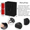 Aosric 30 Pack 8x5x10 In Black Gift Bags with Ribbon Handles, Medium Sturdy & Reusable Premium Paper Bags for Boutique Gift, Christmas, Baby Shower, Birthday, Wedding, Party Favors, and Shopping view 3
