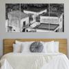 3 Piece Wall Art Framed Large Big Canvas Wall Art Decor For Living Room Bedroom Kitchen Office the coast seafaring town famous anchovies Paintings Artwork Pictures Prints view 2