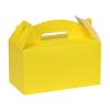 Aosric Yellow Gable Boxes with Handles, 30 Pcs, 9.45"x5"x5" Sturdy & Durable Cardstock Treat Boxes for Party Favor, Kids Birthday, Baby Shower, Wedding, Holidays Gifts view 1