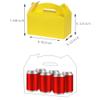 Aosric Yellow Gable Boxes with Handles, 30 Pcs, 9.45"x5"x5" Sturdy & Durable Cardstock Treat Boxes for Party Favor, Kids Birthday, Baby Shower, Wedding, Holidays Gifts view 2