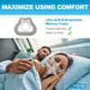 Replacement Foam Cushion for Airfit F30 (Medium) - Soft Fit & Reliable Seal, IBEET Ultra-Compact Replacement Cushion w/Memory Foam for Airfit F30, Medium view 3