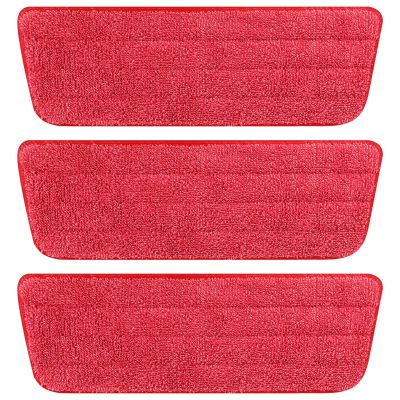3 Pack Microfiber Reusable Mop Pads for Bona Mop, Wet/Dry Floor Cleaning Refill Mop Pads, Spray Mop Hard Wood Floor Mop Pads Refills, Machine Washable Power Mop Pads Replacement