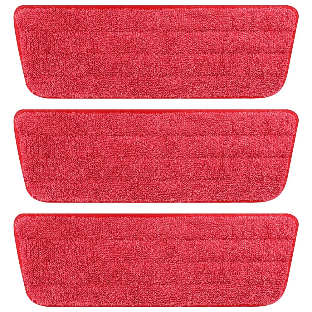 3 Pack Microfiber Reusable Mop Pads for Bona Mop, Wet/Dry Floor Cleaning Refill Mop Pads, Spray Mop Hard Wood Floor Mop Pads Refills, Machine Washable Power Mop Pads Replacement