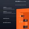 AED Cabinet, Wall Mount Storage Box with Alarm System and Double Switch Control, Adjustable Partition, Can Place a Variety of Models of AED, for Home Clinic Office Hotel view 3
