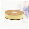 TEHAUX 3rolls Non-Elastic Flocking Ribbon for Crafts Home Decor and Wrapping Elegant Beige Strap for Clothing Hair Accessories and Party Decorations view 4