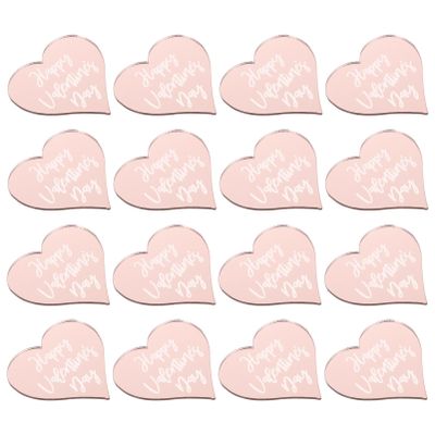 Vaguelly 25pcs Heart Shaped Cake Picks for Valentine's Day Party Cake Decorations for Desserts Wedding and Birthday Celebrations