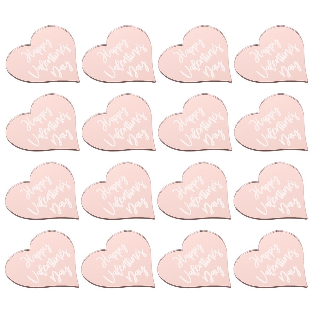 Vaguelly 25pcs Heart Shaped Cake Picks for Valentine's Day Party Cake Decorations for Desserts Wedding and Birthday Celebrations