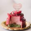 Vaguelly 25pcs Heart Shaped Cake Picks for Valentine's Day Party Cake Decorations for Desserts Wedding and Birthday Celebrations view 2