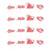 Amosfun 24pcs Valentine Day Cake Toppers Love Themed Cupcake Decorations for Weddings and Parties and Material Unique Design for Special Occasions Random Style view 1