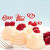 Amosfun 24pcs Valentine Day Cake Toppers Love Themed Cupcake Decorations for Weddings and Parties and Material Unique Design for Special Occasions Random Style view 2