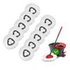 [10 Pack]Mop Heads Replacements, Spin Mop Replacement Head Deep Cleaning Machine Washable and Easy-to-Replace,Spin Mop Refill Replacement Head 100% Microfiber,Mop Head for O-Ceda EasyWrin(White) view 1